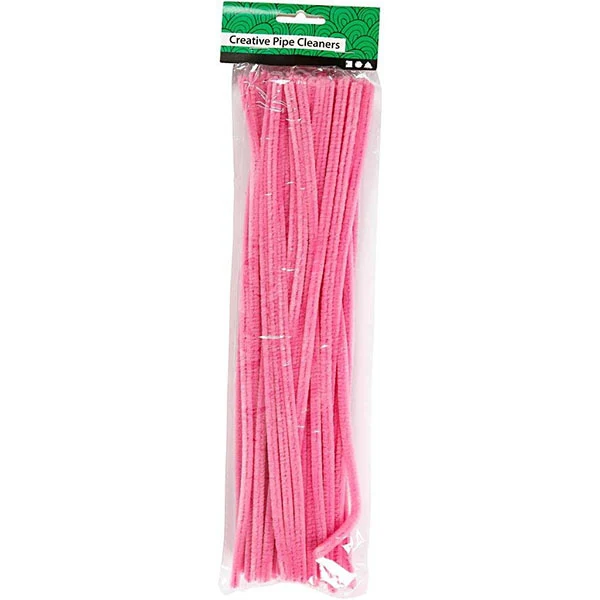 Chenille, 6 mm, 30 cm, 50 stk